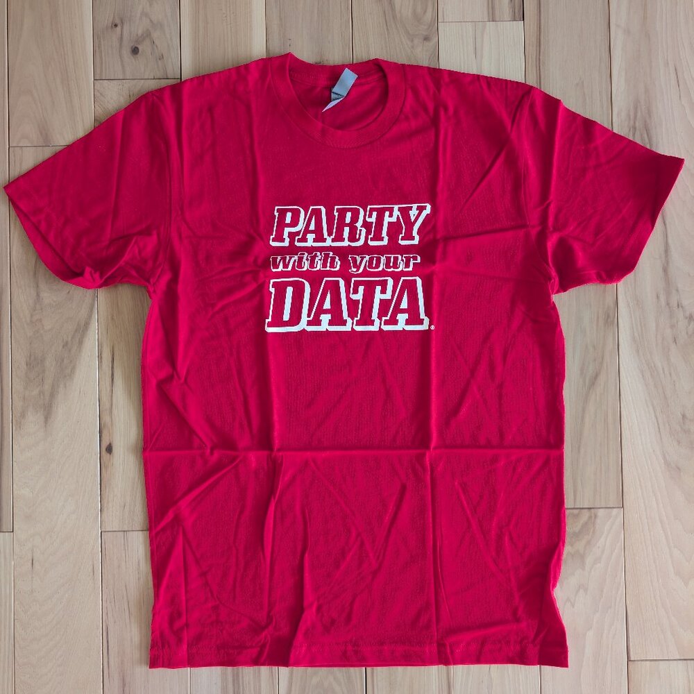 Tableau "Party With Your Data" t-shirt - new, circa 2017 swag